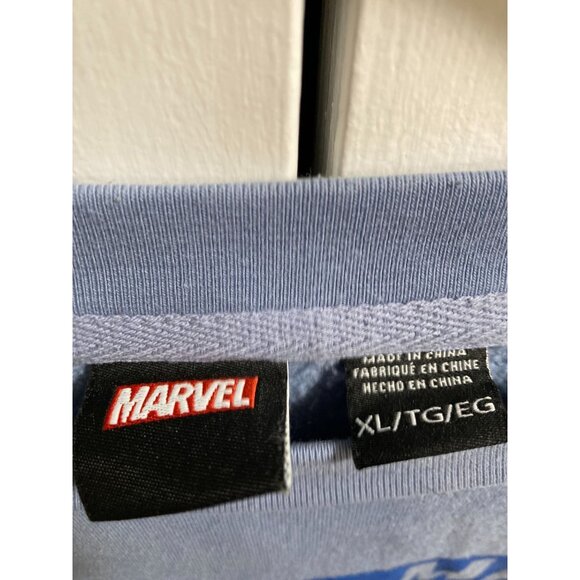 Light Blue Marvel Spiderman Baggy Sweatshirt Sz XL - Picture 6 of 6